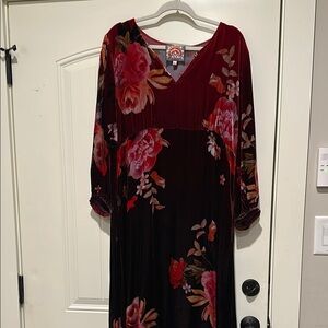 Floral Velvet Dress